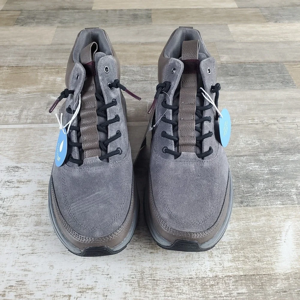 Hey Dude Tahoe Classic Mix Mens Boots Sz 9 Granite Gray Multi Suede Lace-Up